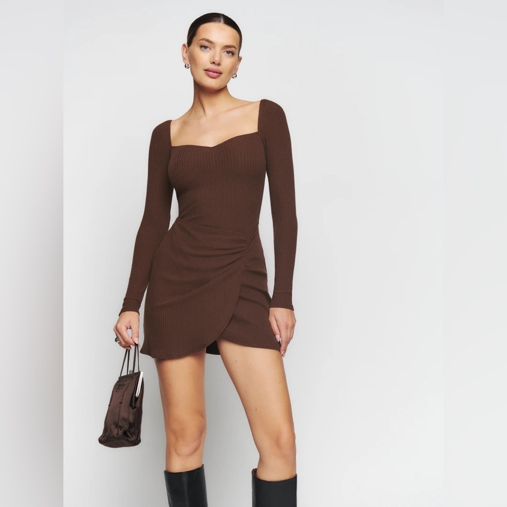 Reformation Cleona Knit Dress